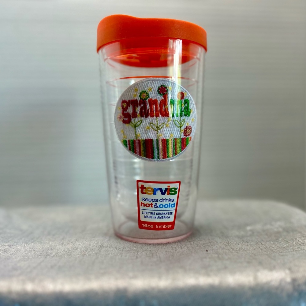 16oz Tervis tumbler Grandma with orange lid